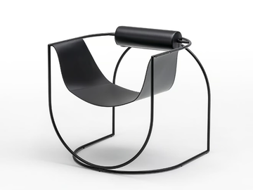 LEMNI - Tanned leather armchair with armrests by Living Divani - view 2